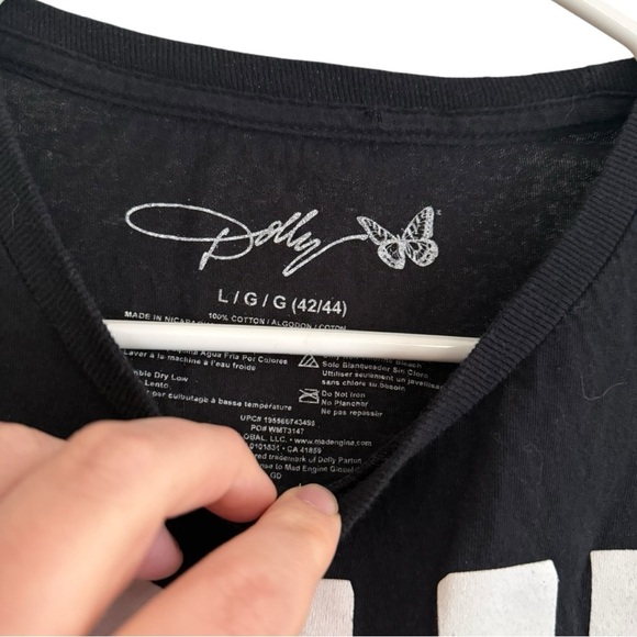 Dolly Parton Black Graphic T Shirt Size Large - Picture 2 of 3